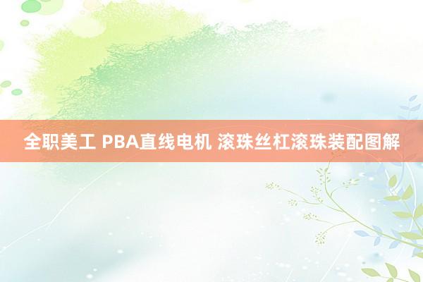 全职美工 PBA直线电机 滚珠丝杠滚珠装配图解